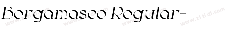 Bergamasco Regular字体转换